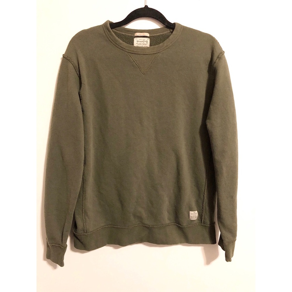 Jack and Jones Olive Green Crewneck Sweater
